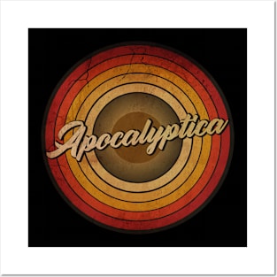 arjunthemaniac,circle retro faded Apocalyptica Posters and Art